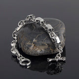 Stainless Steel Skulls Ghost Chain Bracelet Men Masculine Halloween Jewelry