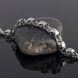 Stainless Steel Skulls Ghost Chain Bracelet Men Masculine Halloween Jewelry