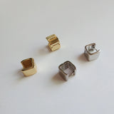 925 Silver Huggie Hoop Punk Earring Small Cartilage Buckle
