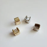 925 Silver Huggie Hoop Punk Earring Small Cartilage Buckle