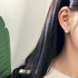925 Silver Huggie Hoop Punk Earring Small Cartilage Buckle