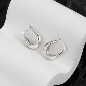925 Sterling Silver Hoop Earrings for Daily Wear