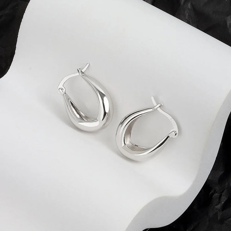 925 Sterling Silver Hoop Earrings for Daily Wear