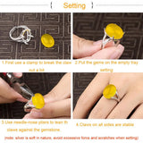 Sterling Silver Oval Stone Adjustable Ring Blank