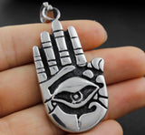 Titanium Stainless Steel HAMSA HAND Men's Pendant Gift