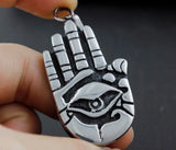 Titanium Stainless Steel HAMSA HAND Men's Pendant Gift