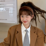 Vintage Velvet Bezel Women Headband Soft Hairband