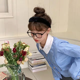 Vintage Velvet Bezel Women Headband Soft Hairband