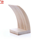 Solid Wood Circular Arc Earring Storage Rack Home Jewelry Display