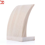 Solid Wood Circular Arc Earring Storage Rack Home Jewelry Display