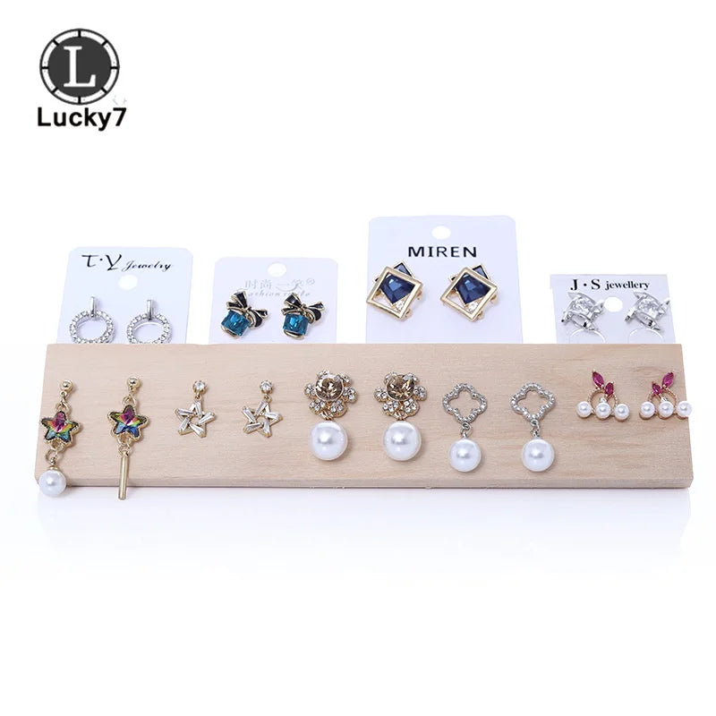 Wood Earring Rack Storage Jewelry Display Stand