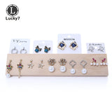 Wood Earring Rack Storage Jewelry Display Stand
