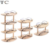 Multi-Layer Wooden Sunglasses Display Rack