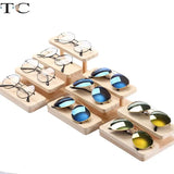 Multi-Layer Wooden Sunglasses Display Rack