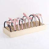 Wood Headband Rack Hair Hoop Storage Display Stand