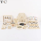 Solid Wood Jewelry Display Props - Ring Necklace Display Rack