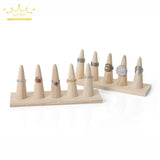 Solid Wood Jewelry Display Set Necklace Bracelet Ring Earrings Rack