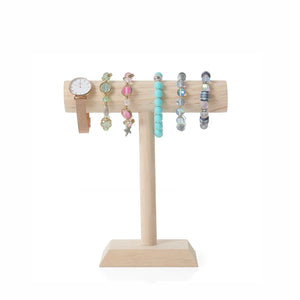 Wood Jewelry Display Rack Watch Storage Bracelet Necklace Display