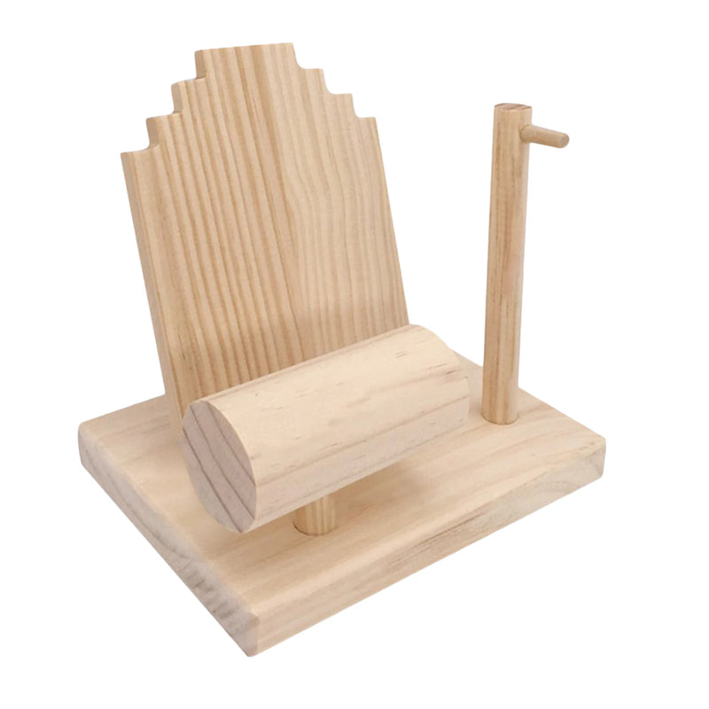 Solid Wood Jewelry Display Stand for Bracelets Necklace Watch