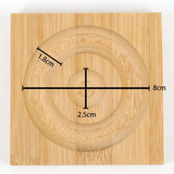 Wood Jewelry Tray Bracelets Rings Holder Display Plate Organizer