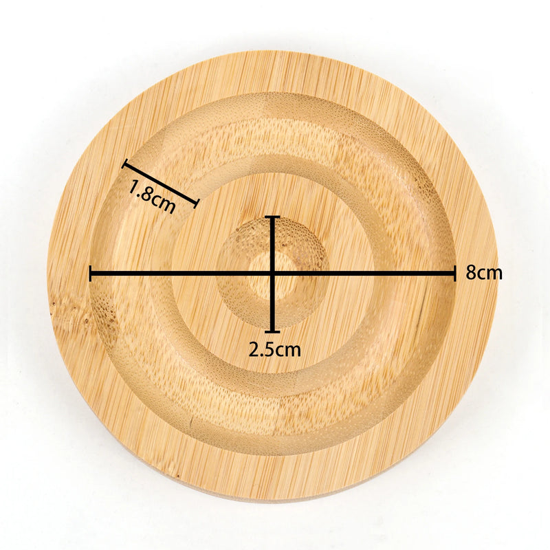 Wood Jewelry Tray Bracelets Rings Holder Display Plate Organizer