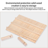 Solid Wood Multi-Layer Jewelry Display Stand Earrings Wallet Phone Holder