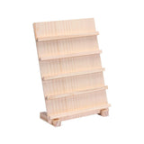 Solid Wood Multi-Layer Jewelry Display Stand Earrings Wallet Phone Holder