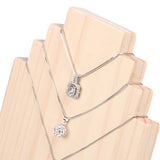 Solid Wood Necklace Pendant Display Board Stand Jewelry Display