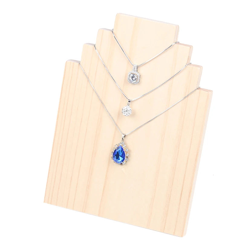 Solid Wood Necklace Pendant Display Board Stand Jewelry Display