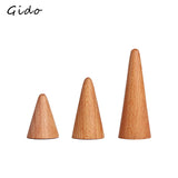 Solid Wood Ring Rack Jewelry Display Cone Seat Counter Storage Props