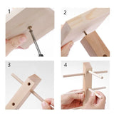 Wood Spectacle Frame Display Stand for Store Storage