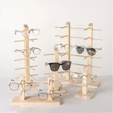 Wood Spectacle Frame Display Stand for Store Storage