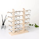 Wood Spectacle Frame Display Stand for Store Storage