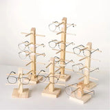 Wood Spectacle Frame Display Stand for Store Storage