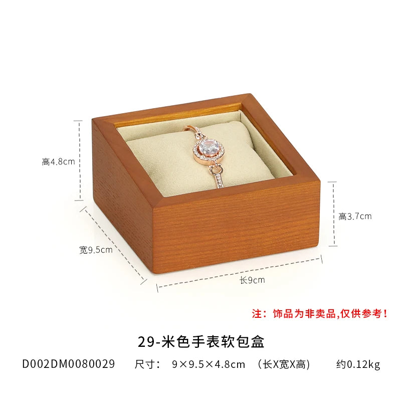 Wood Watch Organizer Box 1/2 Slots Watch Case Holder Jewelry Display