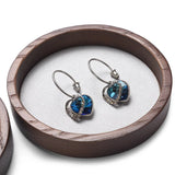 Solid Wood Round Bracelet Earrings Jewelry Display Rack
