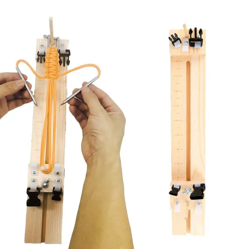 Wooden Bracelet Maker Knitting Knot Braided Cord Tool