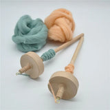 Wooden Whorl Yarn Spin Drop Spindle Top Wool Storage Tool