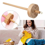 Wooden Whorl Yarn Spin Drop Spindle Top Wool Storage Tool