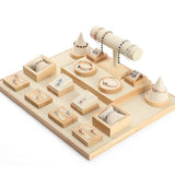 Solid Wood Jewelry Display Props Customization