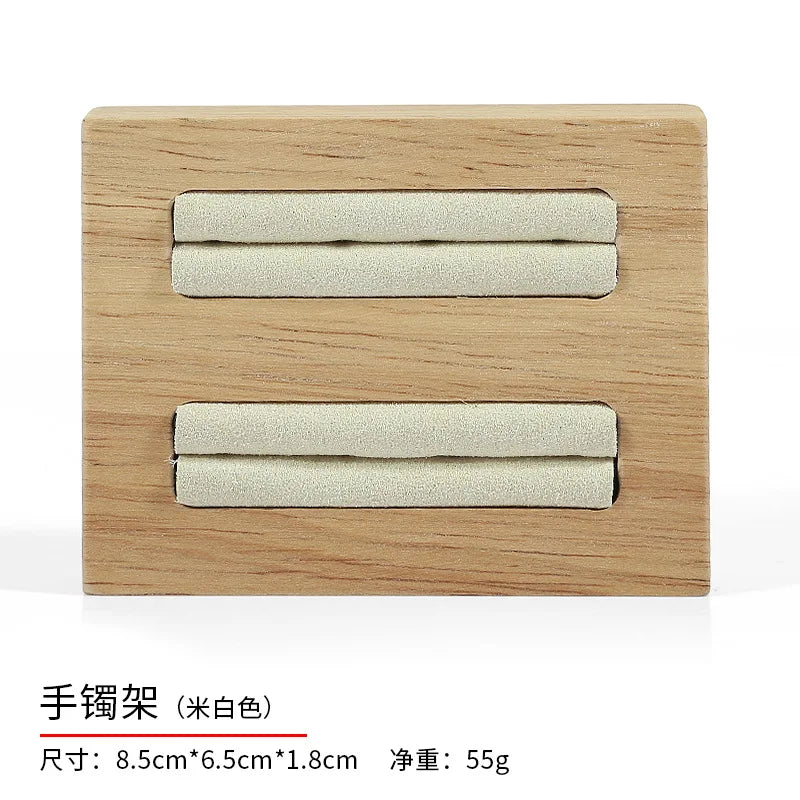 Solid Wood Jewelry Display Props Customization