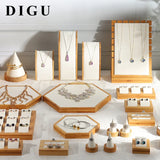 Solid Wood Jewelry Display Props Customization
