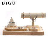 Solid Wood Jewelry Display Props Customization