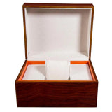 Wood Glass Watch Display Storage Box Case Gift