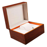 Wood Glass Watch Display Storage Box Case Gift