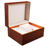 Wood Glass Watch Display Storage Box Case Gift