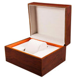 Wood Glass Watch Display Storage Box Case Gift