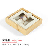 Wood Microfiber Jewelry Display Stand