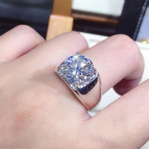 5ct Lab Moissanite Ring 925 Silver Promise Engagement Wedding Band