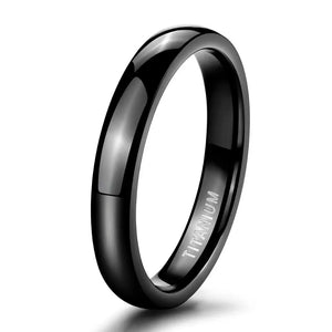 4mm Titanium Wedding Engagement Rings for Men Women